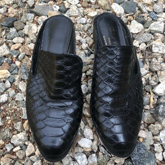 Robert Clergerie Shoes - Robert Clergerie Alligator Skin Closed Toe Mule
